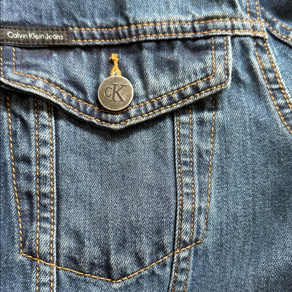 Calvin Klein Classic Blue Jean Jacket - Picture 9 of 10